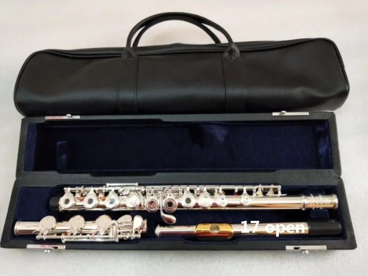 New flute YFL-471H Silver flute Golden Mouthpiece C tune 17 open instruments E key flute Musical Gift Free
New flute YFL-471H Silver flute Golden Mouthpiece C tune 17 open instruments E key flute Musical Gift Free