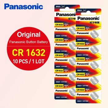 Panasonic 100% Original 10PCS CR1632 Button Cell Battery For Watch Car Remote Key cr 1632 ECR1632 GPCR1632 3v Lithium Battery
Panasonic 100% Original 10PCS CR1632 Button Cell Battery For Watch Car Remote Key cr 1632 ECR1632 GPCR1632 3v Lithium Battery