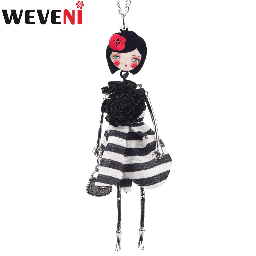 WEVENI Original Yarn Dress Doll Girl Necklace Pendants Long Chain Collar Hot Handmade Trendy Jewelry Wholesale For Women 
WEVENI Original Yarn Dress Doll Girl Necklace Pendants Long Chain Collar Hot Handmade Trendy Jewelry Wholesale For Women
