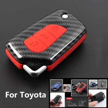 Carbon + Silicone Car Remote Key Fob Shell Cover Case For Toyota Auris Corolla Avensis Verso Yaris Aygo Scion TC IM 2016 2018
Carbon + Silicone Car Remote Key Fob Shell Cover Case For Toyota Auris Corolla Avensis Verso Yaris Aygo Scion TC IM 2016 2018