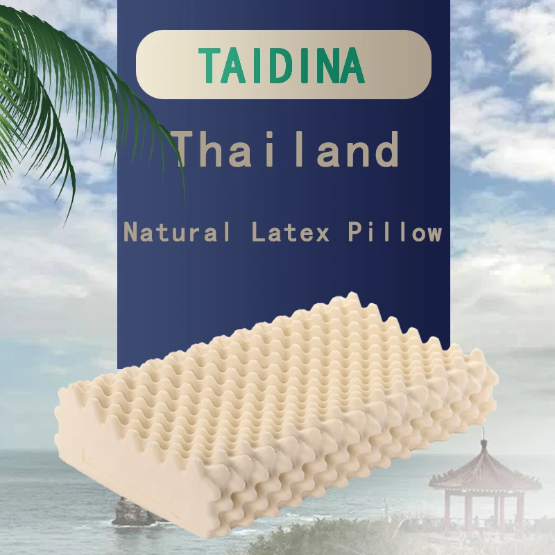 TAIDINA Thailand Natural Latex Pillow Protect Cervical Vertebra Massage Rubber Memory Pillow Core
TAIDINA Thailand Natural Latex Pillow Protect Cervical Vertebra Massage Rubber Memory Pillow Core