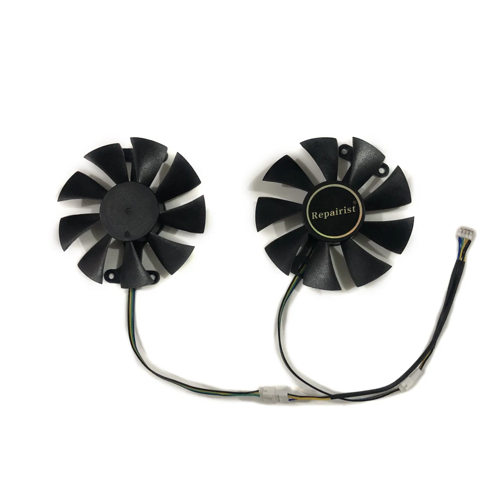 Кулер для Охлаждения видеокарты PowerColor Red Dragon RX480 RX580 RX470 2 шт./компл. графический ГП