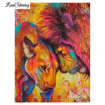REALSHINING 5D DIY Mosaic Diamond Embroidery Lions Love Diamond Painting Full Square Rhinestone Cross Stitch Needlework DM799
REALSHINING 5D DIY Mosaic Diamond Embroidery Lions Love Diamond Painting Full Square Rhinestone Cross Stitch Needlework DM799