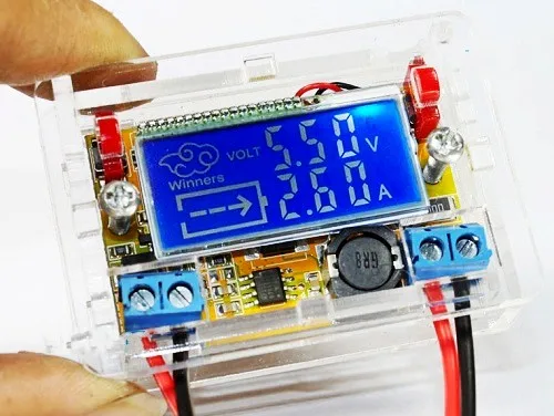 DC-DC step-down power supply voltmeter ammeter adjustable push-button module with case
DC-DC step-down power supply voltmeter ammeter adjustable push-button module with case
