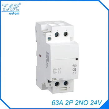 Din rail household AC contactor 63A 2NO 24V Household contact module Din Rail Modular contactor
Din rail household AC contactor 63A 2NO 24V Household contact module Din Rail Modular contactor
