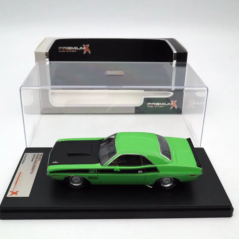 Premium X 1:43 For DODGE Challenger T/A 1970 Green PRD407J Limited Edition Collection Diecast Model
Premium X 1:43 For DODGE Challenger T/A 1970 Green PRD407J Limited Edition Collection Diecast Model