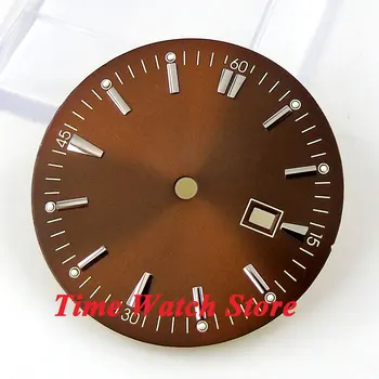 34.8mm brown sterial dial super luminous silver marks Watch Dial for MIYOTA 8215 821A Mingzhu 2813 4813 Movement D40
34.8mm brown sterial dial super luminous silver marks Watch Dial for MIYOTA 8215 821A Mingzhu 2813 4813 Movement D40