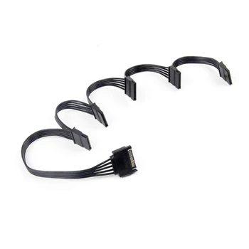 SATA Power Cable for HDD 15Pin SATA male to 5-ports SATA female SATA Computer Hard Drive Cable HDD Cage Caddy Power Female Cable
SATA Power Cable for HDD 15Pin SATA male to 5-ports SATA female SATA Computer Hard Drive Cable HDD Cage Caddy Power Female Cable
