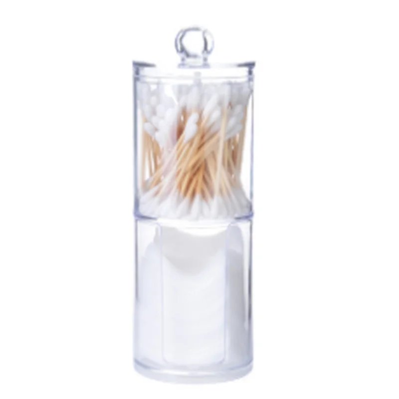 Acrylic Clear Round Cosmetic Organizer Cotton Swabs Holder Container Combination Optional Plastic Detachable Storage Box
Acrylic Clear Round Cosmetic Organizer Cotton Swabs Holder Container Combination Optional Plastic Detachable Storage Box