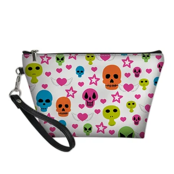 THIKIN 3D Personalized Printed Ladies Makeup Bag Zipper PU Fabric Colorful Skull Pattern for Teens Girls Travel Cosmetic Bags
THIKIN 3D Personalized Printed Ladies Makeup Bag Zipper PU Fabric Colorful Skull Pattern for Teens Girls Travel Cosmetic Bags