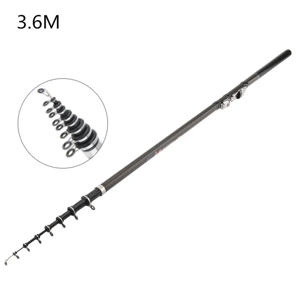 3.6m High Quality Lightweight Portable Durable Telescopic Rock Carp Fishing Rod 7 Sections Carbon Fiber Surf Spinning Pole
3.6m High Quality Lightweight Portable Durable Telescopic Rock Carp Fishing Rod 7 Sections Carbon Fiber Surf Spinning Pole