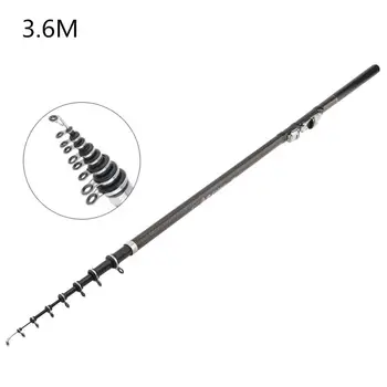 3.6m High Quality Lightweight Portable Durable Telescopic Rock Carp Fishing Rod 7 Sections Carbon Fiber Surf Spinning Pole
3.6m High Quality Lightweight Portable Durable Telescopic Rock Carp Fishing Rod 7 Sections Carbon Fiber Surf Spinning Pole