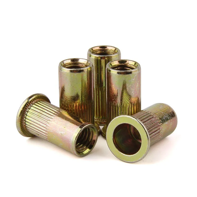 Rivet Nut Carbon Steel Flat Head Metric Threaded Blind Rivet Nut Insert Rivnut Nutsert Screw M3 M4 M5 M6 M8 M10 M12
Rivet Nut Carbon Steel Flat Head Metric Threaded Blind Rivet Nut Insert Rivnut Nutsert Screw M3 M4 M5 M6 M8 M10 M12