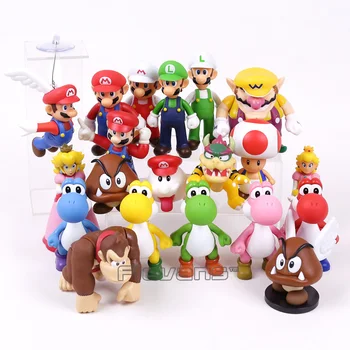 Super Mario Bros PVC Figure Toy Mario Luigi Wario Yoshi Peach Toad Donkey Kong Bowser Boo Goomba 20 Types 7~14cm
Super Mario Bros PVC Figure Toy Mario Luigi Wario Yoshi Peach Toad Donkey Kong Bowser Boo Goomba 20 Types 7~14cm