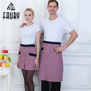 Men Women Couple Striped 2 Pockets Spliced Color Kitchen Cooking Wear Uniforms Chef Waiter Waitress Cafe Restaurant Work Aprons
Men Women Couple Striped 2 Pockets Spliced Color Kitchen Cooking Wear Uniforms Chef Waiter Waitress Cafe Restaurant Work Aprons