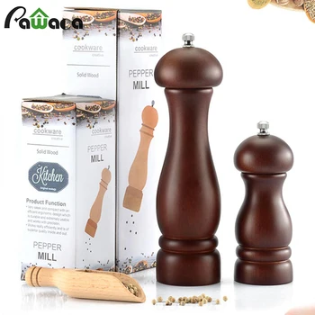 Manual Salt and Pepper Mills Shakers Grinders Wooden Pepper Spice Grinder Herbs Salt Mills with Adjustable Ceramic Kitchen Tools
Manual Salt and Pepper Mills Shakers Grinders Wooden Pepper Spice Grinder Herbs Salt Mills with Adjustable Ceramic Kitchen Tools