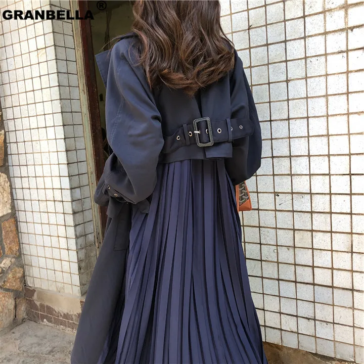 Factory Directly sale popular style Fashion Pleated trench coats women"s Long sleeve windbreaker overcoats abrigo mujer TR001
Factory Directly sale popular style Fashion Pleated trench coats women"s Long sleeve windbreaker overcoats abrigo mujer TR001