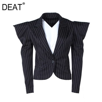 DEAT 2020 New V-neck Full Sleeves Striped High Waist Court Styles Single Button Blazer WG38801L
DEAT 2020 New V-neck Full Sleeves Striped High Waist Court Styles Single Button Blazer WG38801L