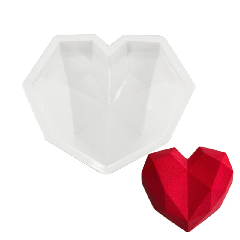 Silicone Molds Cake decorating Baking Tools For 3D Diamond Heart Mold Chocolate Sponge Cakes Chiffon Mousse Dessert
Silicone Molds Cake decorating Baking Tools For 3D Diamond Heart Mold Chocolate Sponge Cakes Chiffon Mousse Dessert
