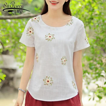 2019 fashion short sleeve cotton linen women's clothing Tops summer women blouse shirt plus size print women tops blusas D827 30
2019 fashion short sleeve cotton linen women's clothing Tops summer women blouse shirt plus size print women tops blusas D827 30