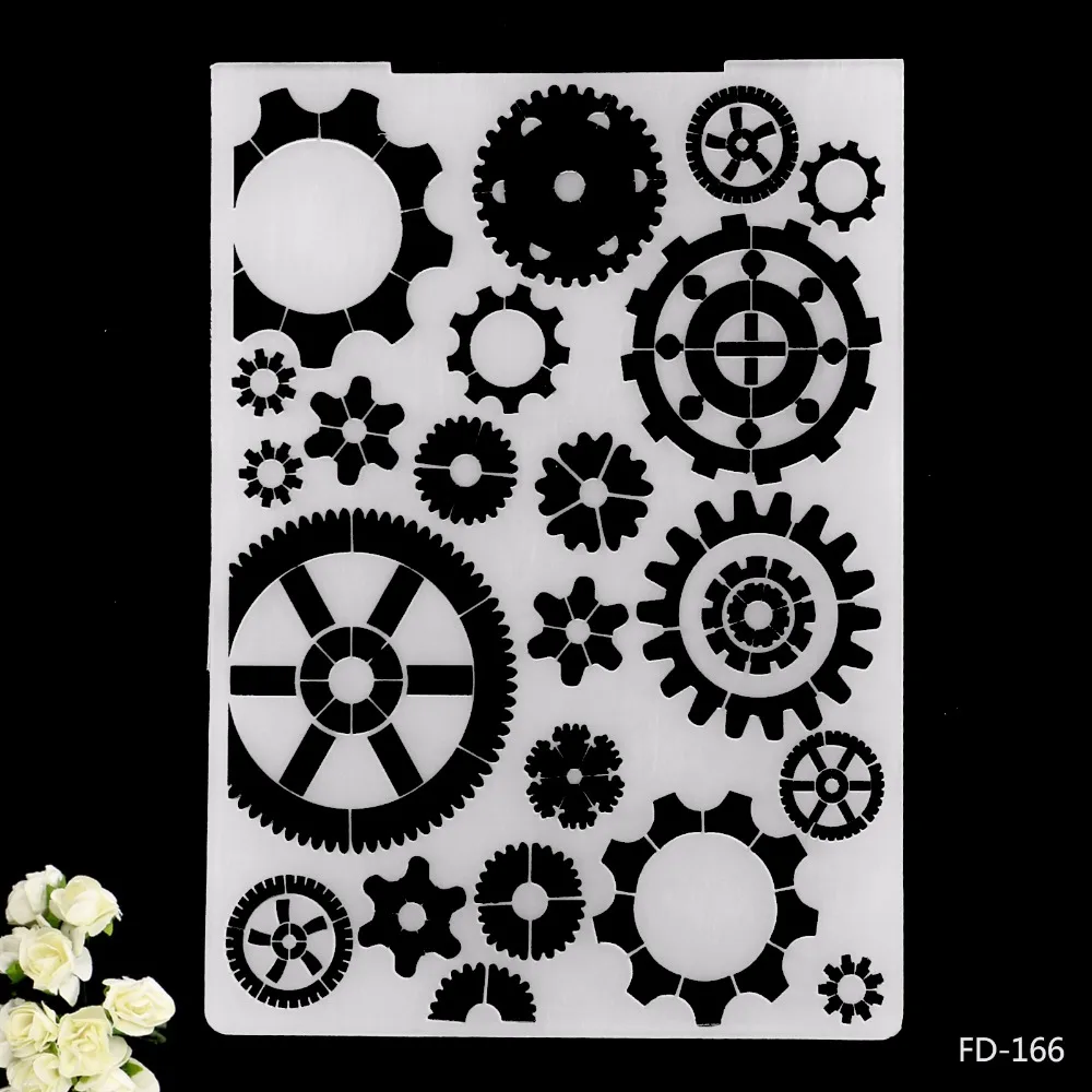 2017 New Arrival Scrapbook Gears Design DIY Paper Scrapbooking Craft/Card Making Decoration Plastic Embossing Folder
2017 New Arrival Scrapbook Gears Design DIY Paper Scrapbooking Craft/Card Making Decoration Plastic Embossing Folder