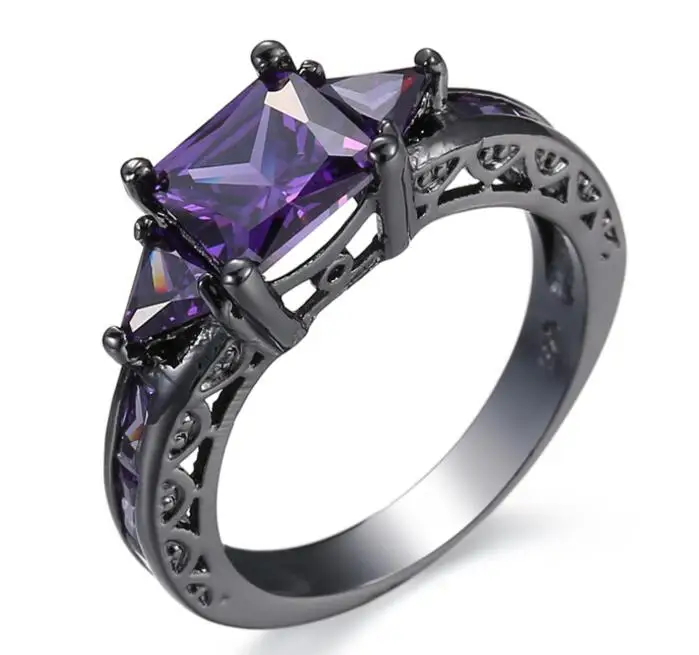 New Styles Zircon Square Ring Black Gold Filled Princess Wedding Party Rings For Women Bridal Gifts
New Styles Zircon Square Ring Black Gold Filled Princess Wedding Party Rings For Women Bridal Gifts