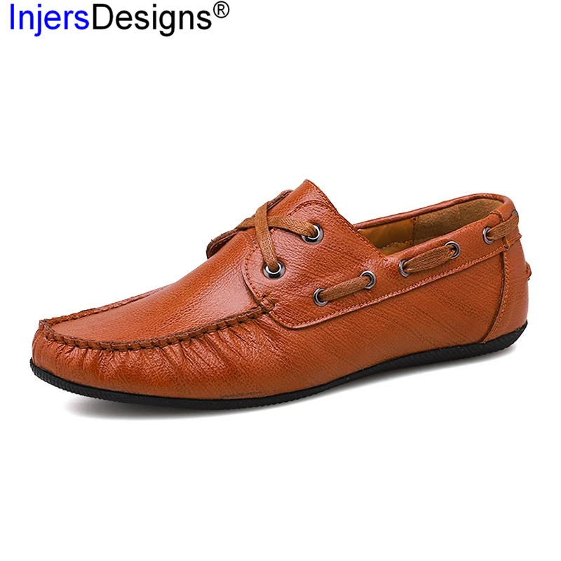 Fashion Soft Leather Driving Shoes Men Lace-Up Breathable Boat Shoes Black&Brown Hard-Wearing Loafers Men Mocasines Size 38-44
Fashion Soft Leather Driving Shoes Men Lace-Up Breathable Boat Shoes Black&Brown Hard-Wearing Loafers Men Mocasines Size 38-44