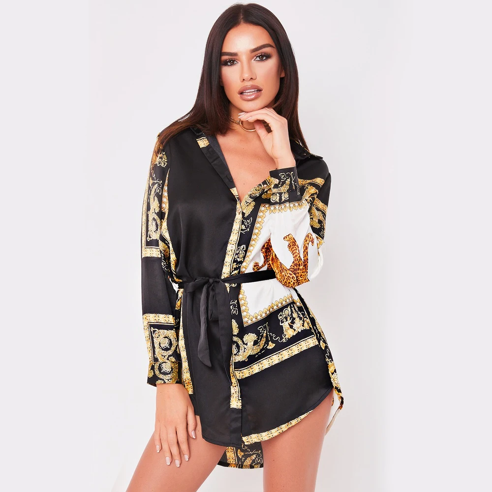 Vintage Patchwork Women's Blouses Long Sleeve Turn Down Collar Long Leopard Shirts Sashes Women's Spring Blouse Loose Ladies Top
Vintage Patchwork Women's Blouses Long Sleeve Turn Down Collar Long Leopard Shirts Sashes Women's Spring Blouse Loose Ladies Top