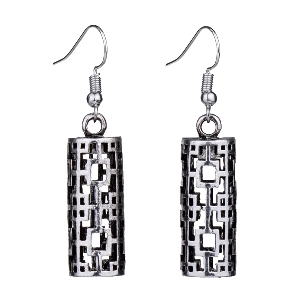 MYTHIC AGE Ethnic Tibetan Silver Color Hollow 3D Pillar Geometric Drop Dangle Vintage Earrings For Women Girls New Jewelry
MYTHIC AGE Ethnic Tibetan Silver Color Hollow 3D Pillar Geometric Drop Dangle Vintage Earrings For Women Girls New Jewelry