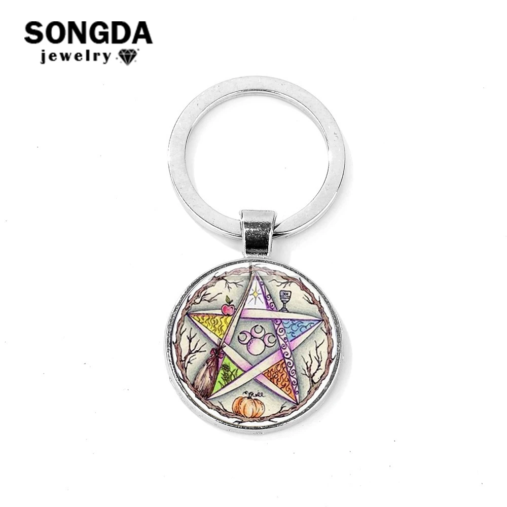 SONGDA 2019 New Esoteric Pentagram Charm Keychain Wicca Talisman Star Tree of Life Statement Key Chain Ring Holder Magic Amulet
SONGDA 2019 New Esoteric Pentagram Charm Keychain Wicca Talisman Star Tree of Life Statement Key Chain Ring Holder Magic Amulet