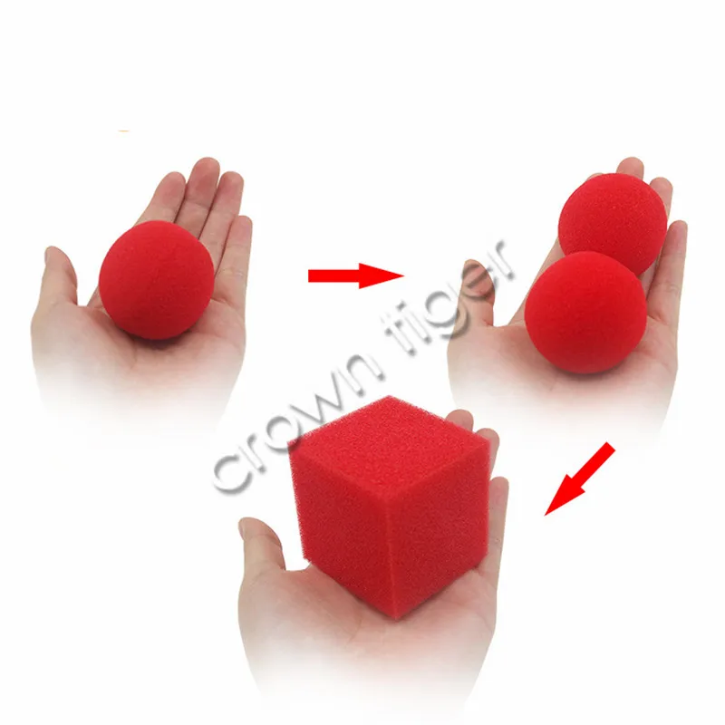 cool 1 Block/cube 2 Sponge Balls 1set Magic Tricks Props Magic show Classical Illusion magicians magic trick Close Up Street
cool 1 Block/cube 2 Sponge Balls 1set Magic Tricks Props Magic show Classical Illusion magicians magic trick Close Up Street