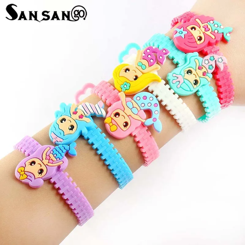 6pcs Fashion Children Lovely Mermaid Princess Bracelet Wristband Kids Mix Styles Charm Birthday Party Festival Gift Bracelets
6pcs Fashion Children Lovely Mermaid Princess Bracelet Wristband Kids Mix Styles Charm Birthday Party Festival Gift Bracelets