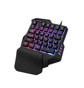 Mobile phone Gaming keyboard macro recording keys 35keys Mini usb Single hand 6400DPI wired Mouse Combos 7colors Backlight
Mobile phone Gaming keyboard macro recording keys 35keys Mini usb Single hand 6400DPI wired Mouse Combos 7colors Backlight