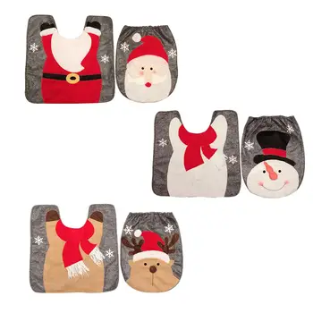 Toilet Foot Pad Seat Cover Cap Christmas Decorations Happy Santa Toilet Seat Cover And Rug Bathroom Accessory Santa Claus
Toilet Foot Pad Seat Cover Cap Christmas Decorations Happy Santa Toilet Seat Cover And Rug Bathroom Accessory Santa Claus