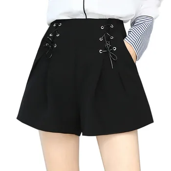 Summer Drawstring Bandage Shorts-Skirts Shorts For Women Lady High Waist Pleated Bandage Solid Short Skirt Loose Shorts Costume
Summer Drawstring Bandage Shorts-Skirts Shorts For Women Lady High Waist Pleated Bandage Solid Short Skirt Loose Shorts Costume
