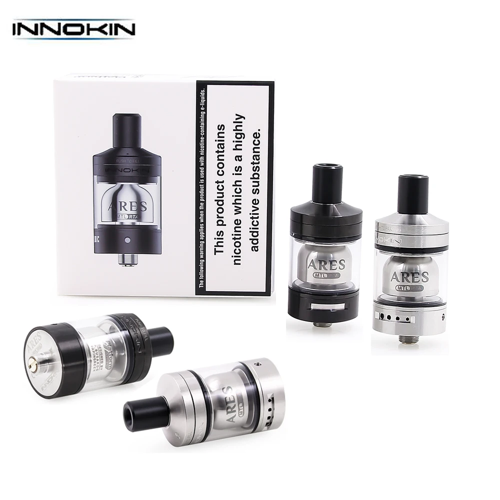2Pcs INNOKIN ARES MTL RTA 5ml 24mm electronic cigarette Vape Tank ARES RTA Atomizer Top Filling & Bottom Airflow e-cig Vaporizer
2Pcs INNOKIN ARES MTL RTA 5ml 24mm electronic cigarette Vape Tank ARES RTA Atomizer Top Filling & Bottom Airflow e-cig Vaporizer
