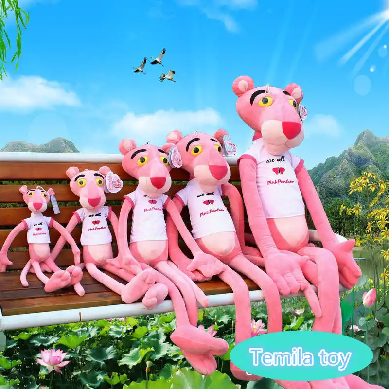 high quality 160cm pink panther plush dolls soft toys pink