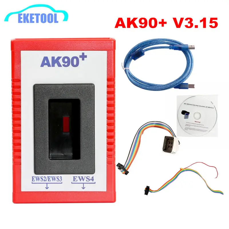 AK90 Auto Key Programmer Newest Version V3.19 For BMW EWS CAS AK90+Programmer Tool Fits BMW Programming Adapter
AK90 Auto Key Programmer Newest Version V3.19 For BMW EWS CAS AK90+Programmer Tool Fits BMW Programming Adapter