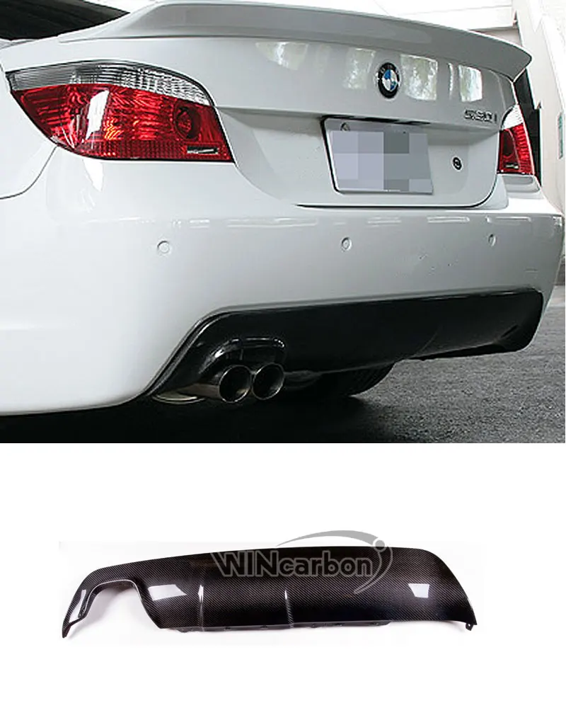 Real Carbon Fiber Rear Diffuser Single Exhaust System for BMW E60 5-Series M Tech Bumper E60 E61 550i 535i
Real Carbon Fiber Rear Diffuser Single Exhaust System for BMW E60 5-Series M Tech Bumper E60 E61 550i 535i