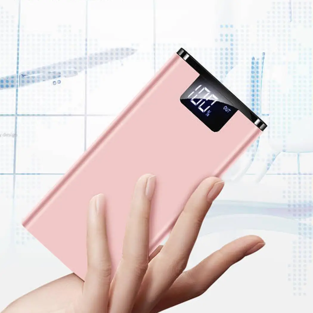 20000mAh Large Capacity Slim Power Bank Fashion Ultra-thin Portable Dual USB Powerbank LCD Screen Digital Display Mobile Charger
20000mAh Large Capacity Slim Power Bank Fashion Ultra-thin Portable Dual USB Powerbank LCD Screen Digital Display Mobile Charger