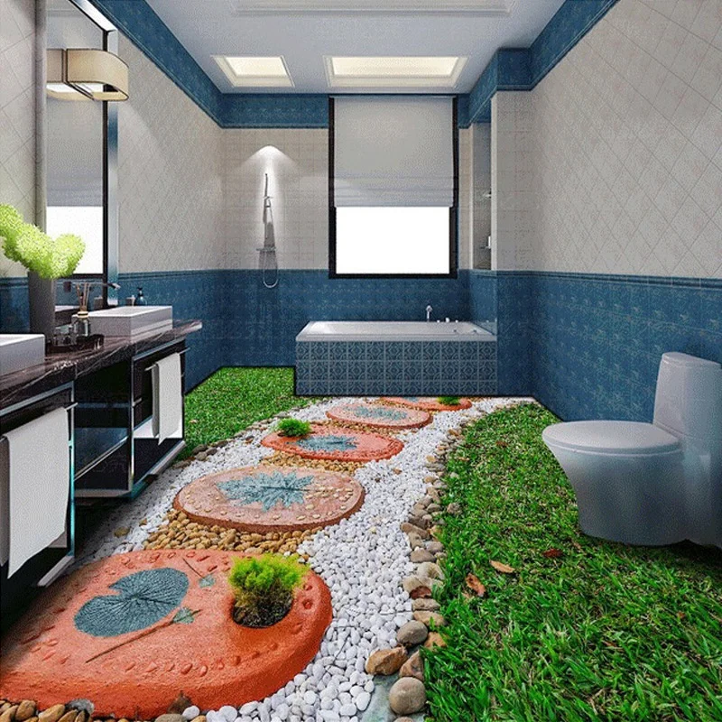 Free shipping 3D Custom Wall Sticker garden rock road Bathroom Flooring Painting Photo Wallpaper for Walls 3d
Free shipping 3D Custom Wall Sticker garden rock road Bathroom Flooring Painting Photo Wallpaper for Walls 3d