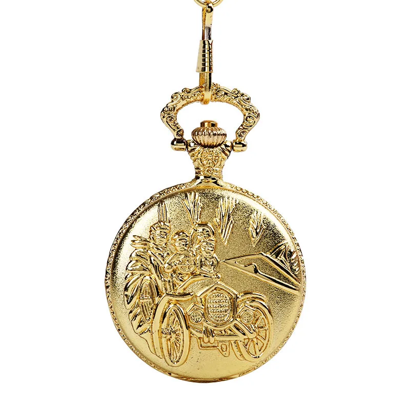 Classical Retro gold silver large thick chain three small people driving retro pocket watch with waist chain
Classical Retro gold silver large thick chain three small people driving retro pocket watch with waist chain