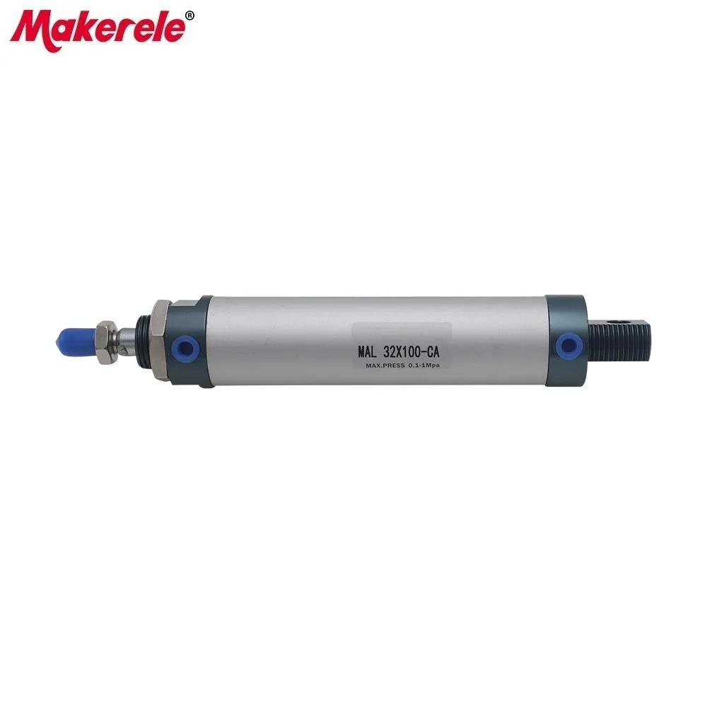 Standard Cylinder 100mm Stroke Free Shipping Mini Pneumatic Cylinder Double Acting Type 32mm Bore Cylinders MAL32-100-CA
Standard Cylinder 100mm Stroke Free Shipping Mini Pneumatic Cylinder Double Acting Type 32mm Bore Cylinders MAL32-100-CA