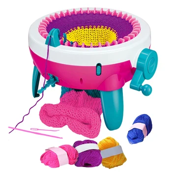 40 Needle Plastic Spool Big Hand Knitting Machine Weaving Loom Knit DIY Scarf Children Knitting Educational Toys
40 Needle Plastic Spool Big Hand Knitting Machine Weaving Loom Knit DIY Scarf Children Knitting Educational Toys