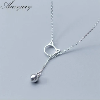 Anenjery Hot Fashion Hollow Kitten Cat Bell Clavicle Short Necklace Silver Color Necklace For Women S-N207
Anenjery Hot Fashion Hollow Kitten Cat Bell Clavicle Short Necklace Silver Color Necklace For Women S-N207