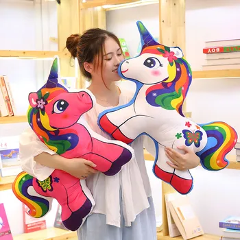 1pc 40cm/50cm Beautiful Unicorn Plush Animals Toys Stuffed Rainbow Horse Pillow Cushion Toys Birthday Gifts Kids Girls Toys
1pc 40cm/50cm Beautiful Unicorn Plush Animals Toys Stuffed Rainbow Horse Pillow Cushion Toys Birthday Gifts Kids Girls Toys