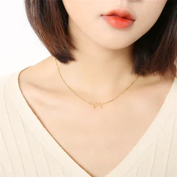 10pcs/lot Rose Gold Crescent Moon Necklace For Women Stainless Steel Jewelry 2018 Collier Femme Friendship Necklaces Bff Gift
10pcs/lot Rose Gold Crescent Moon Necklace For Women Stainless Steel Jewelry 2018 Collier Femme Friendship Necklaces Bff Gift