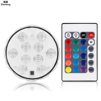 10leds RGB Led Underwater Light Pond Submersible IP68 Waterproof Swimming Pool Light Battery Operated for Wedding Party Decora
10leds RGB Led Underwater Light Pond Submersible IP68 Waterproof Swimming Pool Light Battery Operated for Wedding Party Decora