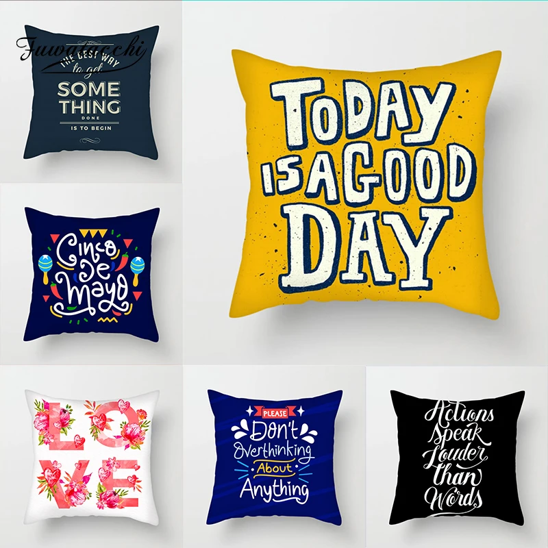 Fuwatacchi Letter Cartoon Cushion Cover Greeting Words Throw Pillow Cover Phrases Great Words Pillowcases For Home Sofa Decor
Fuwatacchi Letter Cartoon Cushion Cover Greeting Words Throw Pillow Cover Phrases Great Words Pillowcases For Home Sofa Decor