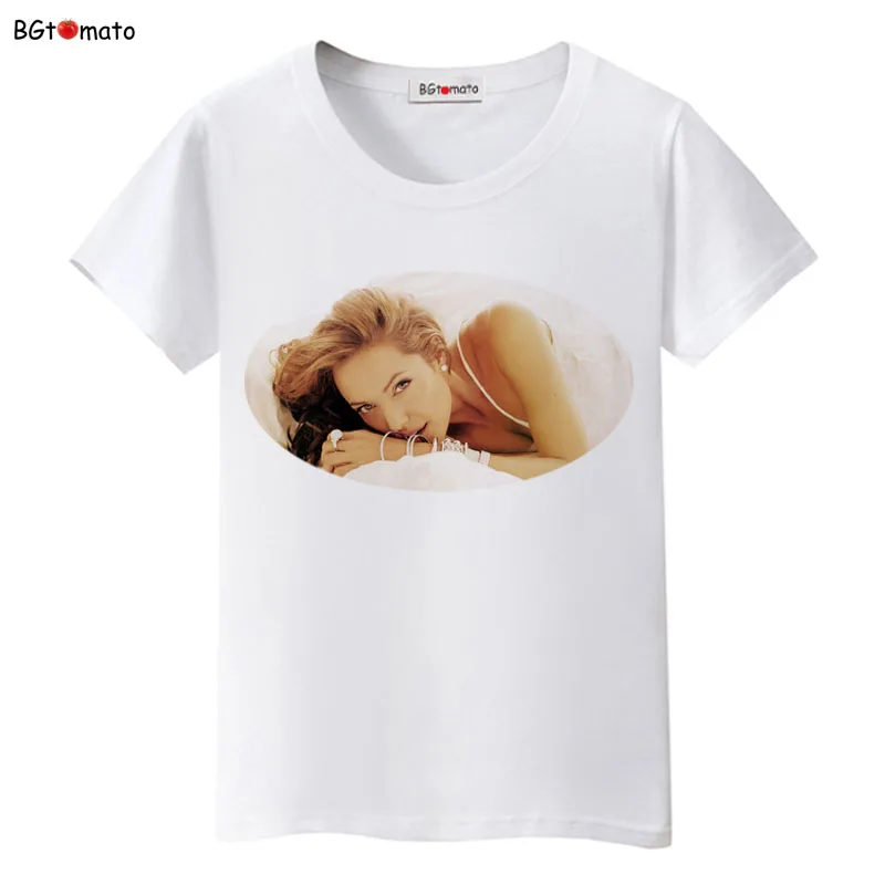 2021 super fashion stars T shirt girl/women Sexy beautiful Angelina Jolie shirts Brand Good quality soft shirts
2021 super fashion stars T shirt girl/women Sexy beautiful Angelina Jolie shirts Brand Good quality soft shirts